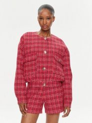 Morgan Marynarka 241-VESIL.F Czerwony Regular Fit. Czerwone marynarki i żakiety damskie Morgan, bez wzorów, z bawełny. Za 359.99 zł.