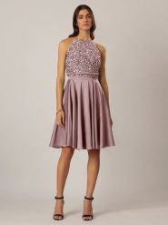 APART Sukienka w kolorze fiołkowym rozmiar: 40. Różowe sukienki damskie Apart, bez wzorów, bez ramiączek. Za 206.42 zł.