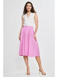 Nife Spódnica w kolorze jasnoróżowym rozmiar: 42. Różowe spódnice damskie Nife, bez wzorów, midi. Za 160.58 zł.