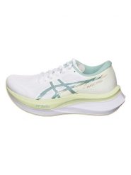 Asics Buty "Magic Speed 4" w kolorze biało-zielonym do biegania rozmiar: 37. Białe obuwie sportowe damskie Asics, z materiału, do biegania. Za 390.92 zł.