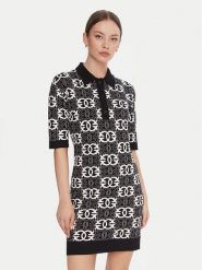 PINKO Sukienka Nothing 106039 A2YD Czarny Regular Fit. Czarne sukienki damskie Pinko, bez wzorów, z dzianiny, bez ramiączek. Za 999.99 zł.