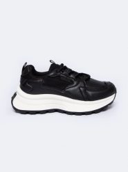 Sneakersy damskie czarne NN274A106 906. Czarne obuwie sportowe casual damskie Big Star. W wyprzedaży za 139.99 zł.