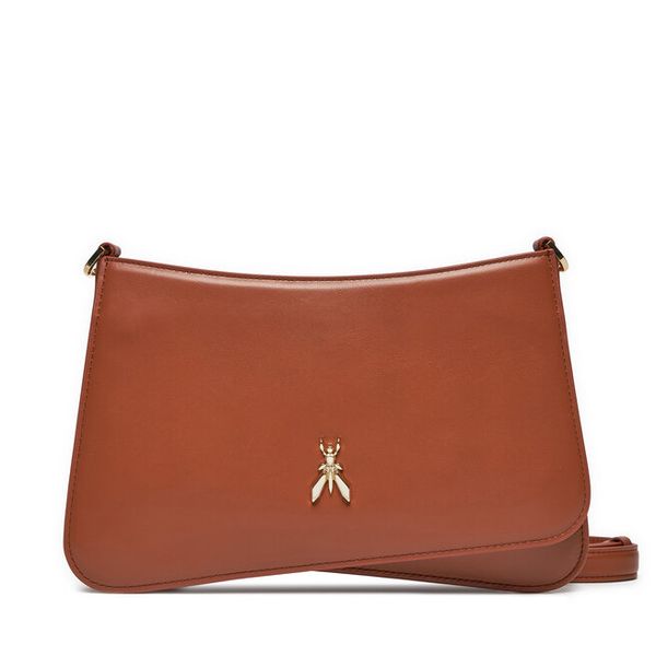 Torebka Patrizia Pepe. Brązowe listonoszki damskie Patrizia Pepe, bez wzorów, bez dodatków. Za 959.99 zł.