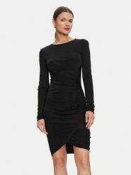 Armani Exchange Sukienka koktajlowa 6DYADA YJEAZ 1200 Czarny Slim Fit. Czarne sukienki damskie Armani Exchange, bez wzorów, z wiskozy, wizytowe, bez ramiączek. Za 819.99 zł.
