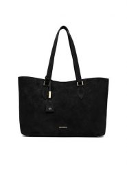 GINO ROSSI Torebka C-LDA9537M Czarny. Czarne shopper bag Gino Rossi, ze skóry, bez dodatków. Za 259.99 zł.