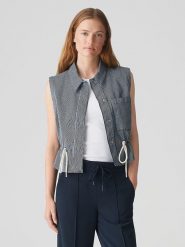 OPUS Kamizelka w kolorze granatowym rozmiar: 36. Niebieskie kamizelki damskie Opus, bez wzorów, bez kaptura. Za 165.99 zł.