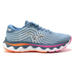 Buty do biegania damskie Mizuno Wave Horizon 6. Niebieskie obuwie sportowe damskie Mizuno, bez zapięcia, do biegania, mizuno wave. Za 724.65 zł.