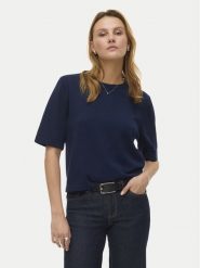 Vero Moda Sweter Silje 10320460 Granatowy Oversize. Niebieskie swetry klasyczne damskie Vero Moda, m, z wiskozy, bez kołnierzyka. Za 119.99 zł.