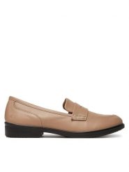 ECCO Lordsy Dress Classic 15 20980301084 Beżowy. Brązowe półbuty damskie ECCO, bez wzorów, ze skóry, bez obcasa, bez zapięcia. Za 379.99 zł.