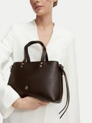 Beverly Hills Polo Club Torebka EO-BHPC-C-025-10 Brązowy ciemny. Brązowe torebki klasyczne damskie Beverly Hills Polo Club, ze skóry, bez dodatków. Za 249.99 zł.