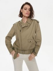 Silvian Heach Kurtka przejściowa GPP24440GB Beżowy Relaxed Fit. Brązowe kurtki damskie Silvian Heach, bez wzorów, z syntetyku, bez kaptura. Za 589.99 zł.