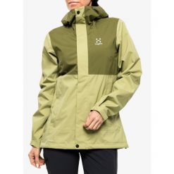 Kurtka przeciwdeszczowa damska Haglofs Koyal Proof Jacket. Czerwone kurtki damskie Haglöfs, bez wzorów, bez kaptura. Za 608.99 zł.