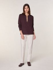 Rodier Wełniany sweter w kolorze brązowym rozmiar: S. Brązowe swetry klasyczne damskie Rodier, s, z wełny, bez kołnierzyka. Za 295.99 zł.