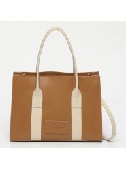 Maison héritage PARIS Skórzana torebka "Bahamas Lisse" w kolorze jasnobrązowym - 32 x 22 x 12 cm rozmiar: onesize. Brązowe torebki klasyczne damskie maison héritage PARIS, z materiału, przez ramię, bez dodatków. Za 347.99 zł.