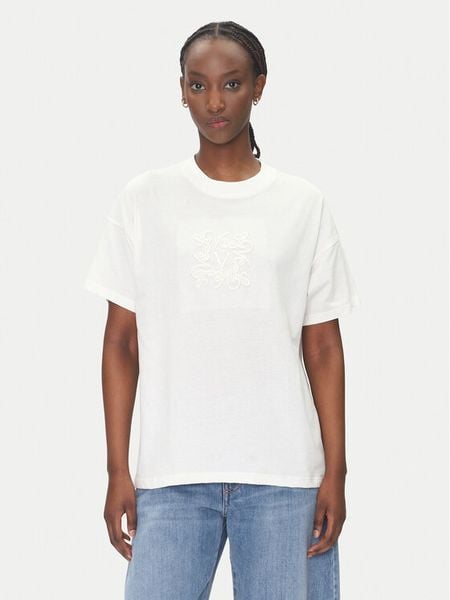 ViCOLO T-Shirt RD0119 Biały Regular Fit. Białe t-shirty damskie ViCOLO, m, bez wzorów, z bawełny, bez kołnierzyka. Za 169.99 zł.