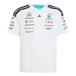 Koszulka Mercedes - Amg Petronas Formula 1 Team Driver. Białe koszulki damskie Adidas, bez wzorów, bez kołnierzyka, bez ramiączek. Za 279.00 zł.