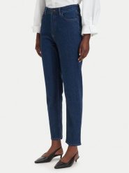 HUGO Jeansy Noe_B 50547418 Granatowy Mom Fit. Niebieskie jeansy damskie Hugo. Za 424.99 zł.