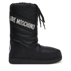 Śniegowce LOVE MOSCHINO. Czarne śniegowce damskie Love Moschino. Za 459.99 zł.