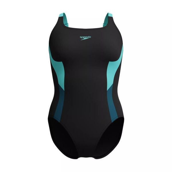 Strój kąpielowy jednoczęściowy damski na basen Speedo Shaping Solid. Czarne stroje jednoczęściowe Speedo, bez wzorów. Za 269.99 zł.