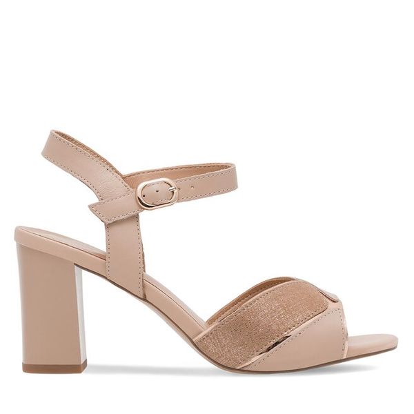 Sandały Lasocki. Brązowe sandały damskie Lasocki, bez wzorów, bez obcasa, na słupku, bez zapięcia. Za 229.99 zł.