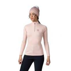 Koszulka termoaktywna Rossignol W Classique 1/2 Zip. Czerwone koszulki damskie Rossignol, xl, bez wzorów, bez kołnierzyka, bez ramiączek. Za 403.70 zł.