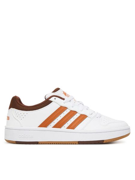 Adidas Sneakersy Hoops Classic J KI1071 Biały. Białe buty sportowe dziewczęce Adidas, ze skóry, bez zapięcia. Za 145.99 zł.