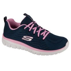 Buty do chodzenia damskie Skechers Graceful Get Connected. Niebieskie obuwie sportowe casual damskie Skechers, z materiału, bez zapięcia, trekkingowe, Skechers Sport. Za 199.99 zł.