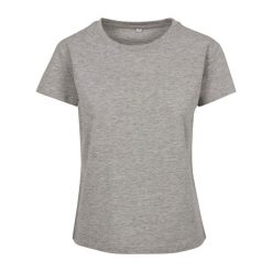 T-shirt Damski / Damski. Szare t-shirty damskie BUILD YOUR BRAND, xl, bez wzorów, bez kołnierzyka. Za 43.99 zł.