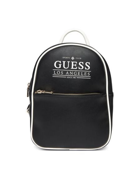 Guess Plecak V5YZ05 WHDX0 Czarny. Czarne plecaki Guess, z aplikacjami, ze skóry. Za 239.99 zł.