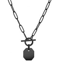 Liebeskind Naszyjnik z zawieszką - dł. 45 cm rozmiar: onesize. Czarne naszyjniki damskie Liebeskind, ze stali. Za 223.99 zł.