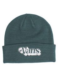 Vans Czapka beanie w kolorze ciemnozielonym rozmiar: onesize. Zielone czapki damskie Vans, bez wzorów, z materiału. Za 69.99 zł.