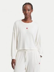 HUGO Bluzka piżamowa Heart 50566668 Kremowy Relaxed Fit. Białe koszule nocne i halki Hugo, bez wzorów, bez ramiączek. Za 354.99 zł.