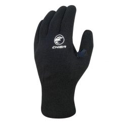 Lekkie rękawiczki zimowe unisex Chiba Thermofleece Waterpro. Czarne rękawiczki damskie CHIBA, bez wzorów. W wyprzedaży za 88.80 zł.