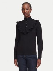 Luisa Spagnoli Sweter Maratea 100501 Czarny Regular Fit. Czarne swetry klasyczne damskie Luisa Spagnoli, s, z wełny, bez kołnierzyka. Za 1,449.00 zł.