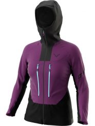 DYNAFIT Kurtka softshellowa "TLT DST" w kolorze fioletowo-czarnym rozmiar: XS. Czarne kurtki sportowe damskie Dynafit, xs, bez wzorów, bez kaptura. Za 306.01 zł.
