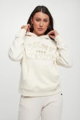 Bluza damska z kapturem DKNY. Bluzy damskie DKNY, m, bez wzorów, z kapturem. W wyprzedaży za 285.35 zł.