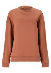 Damska bluza oversize Athlecia Lia. Brązowe bluzy damskie Endurance, m, bez wzorów, z bawełny, bez kaptura. Za 145.50 zł.
