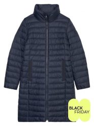 Marc O´Polo Płaszcz puchowy w kolorze granatowym rozmiar: 44. Niebieskie płaszcze damskie bez wzorów, z puchu, bez kaptura. Za 528.34 zł.