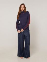 Rodier Golf w kolorze borodowo-granatowym rozmiar: S. Czerwone golfy damskie Rodier, s, bez wzorów, bez ramiączek. Za 239.99 zł.