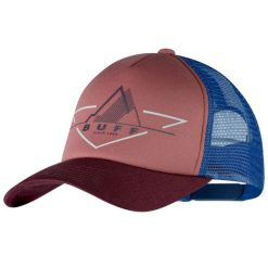 Czapka z daszkiem Unisex Buff Trucker Cap. Czerwone czapki z daszkiem damskie Buff, na lato, bez wzorów, z materiału. Za 119.99 zł.