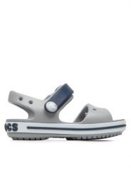 Crocs Sandały Crocband Sandal 12856 Szary. Szare sandały chłopięce Crocs, z tworzywa sztucznego, bez zapięcia. Za 109.99 zł.