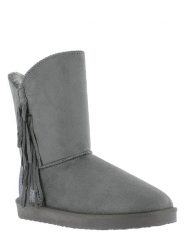 ISLAND BOOT Botki zimowe "Capri" w kolorze szarym rozmiar: 36. Szare botki damskie Island Boot, na zimę, z materiału, bez obcasa, bez zapięcia. Za 131.12 zł.