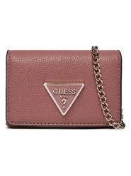 Guess Portfel w kolorze różowym - 11 x 8 x 4 cm rozmiar: onesize. Różowe portfele damskie Guess, z aplikacjami, z materiału. Za 241.56 zł.