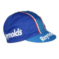 Czapka rowerowa Gist Equipe Vintage Reynolds. Niebieskie czapki damskie GIST, bez wzorów, z materiału. Za 114.72 zł.