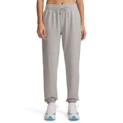 Under Armour SPORT TERRY JOGGER Spodnie dresowe damskie. Szare spodnie sportowe damskie Under Armour, l, bez wzorów, z dresówki, na fitness i siłownię. W wyprzedaży za 174.99 zł.