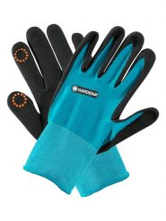 Gardena Rękawice ogrodowe w kolorze błękitno-czarnym rozmiar: onesize. Czarne rękawiczki damskie Gardena, bez wzorów, z tkaniny. Za 37.21 zł.