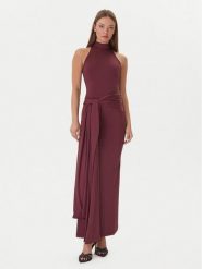 Bardot Sukienka wieczorowa Isadora 60102DB Bordowy Regular Fit. Czerwone sukienki damskie Bardot, bez wzorów, z syntetyku, wizytowe, bez ramiączek. Za 529.99 zł.