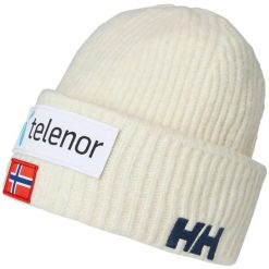 Czapka Helly Hansen Soft Rib. Białe czapki damskie Helly Hansen, bez wzorów, z elastanu. Za 225.50 zł.