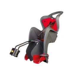 Fotelik rowerowy dziecięcy Bellelli Mr Fox standard mocowany do ramy. Szare foteliki rowerowe Bellelli. Za 259.00 zł.