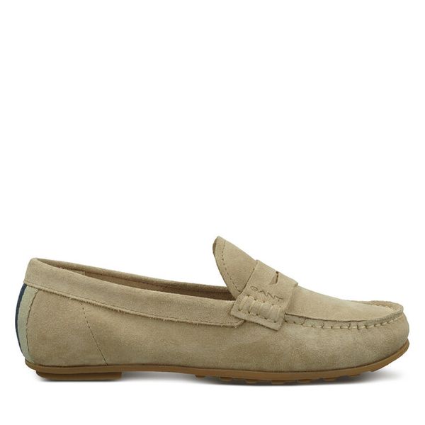 Mokasyny Gant. Brązowe mokasyny damskie Gant, bez obcasa. Za 269.99 zł.